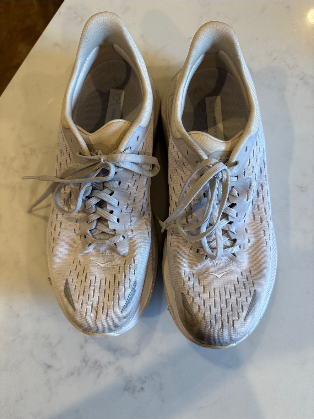 Hoka One One Women's Kawana Light Gray/White Running Shoes